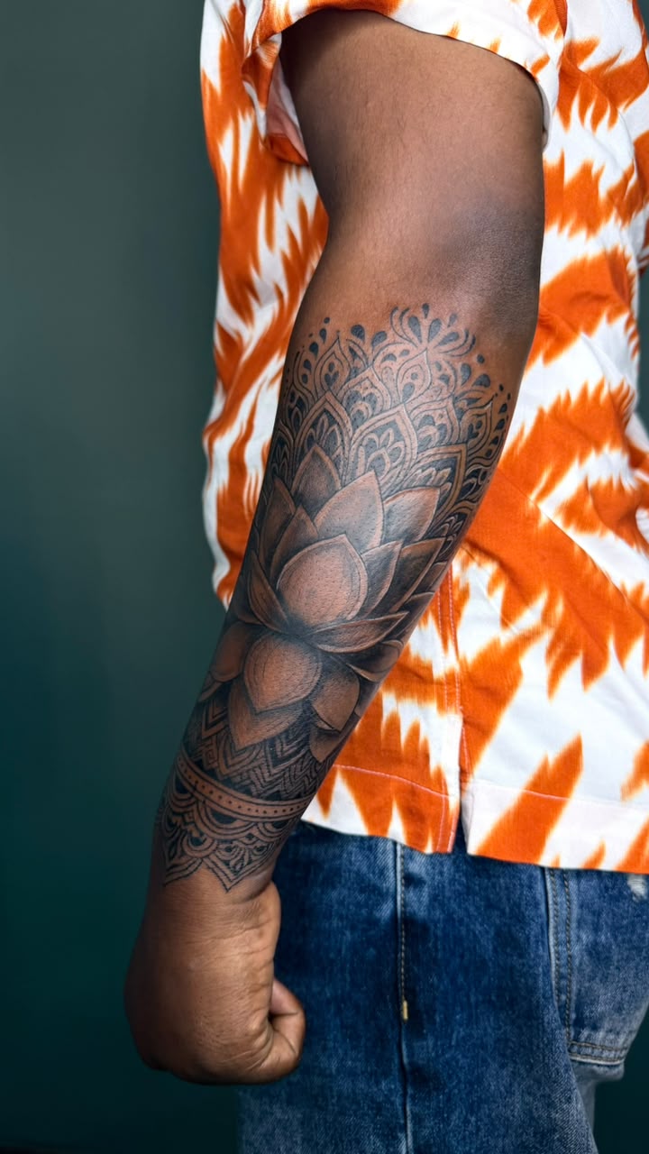 Custom tattoo work, portfolio piece 30 — Rathnam Tattoos Studio, Vijayawada