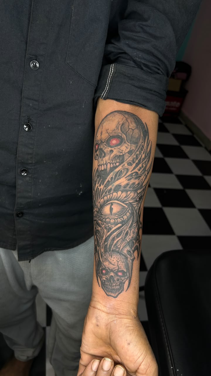 Custom tattoo work, portfolio piece 40 — Rathnam Tattoos Studio, Vijayawada