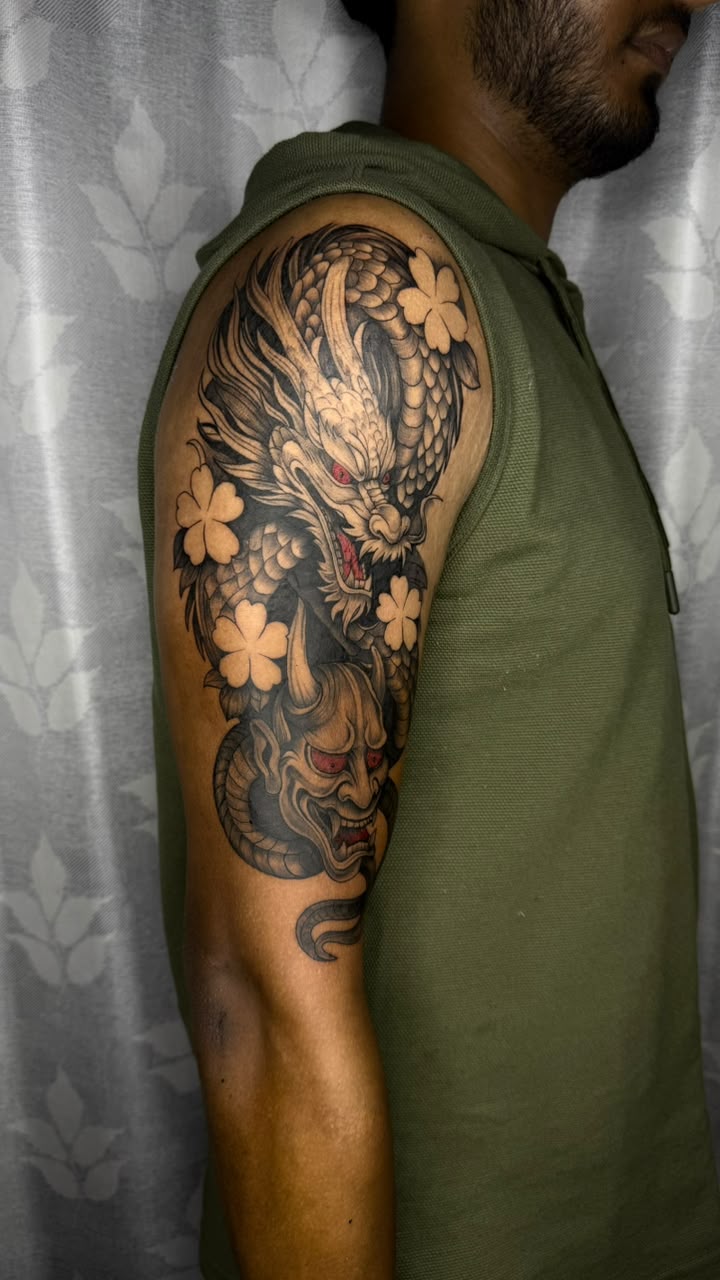 Custom tattoo work, portfolio piece 31 — Rathnam Tattoos Studio, Vijayawada