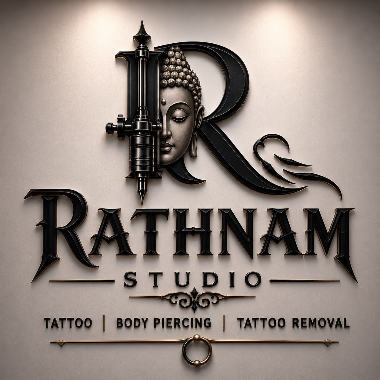 RATHNAM TATTOOS STUDIO logo